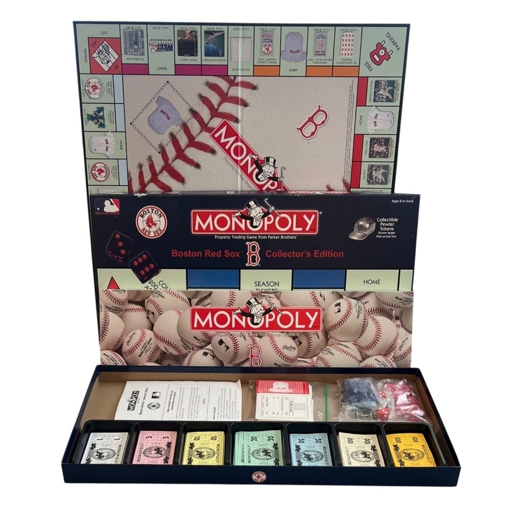 Boston Red Sox Monopoly Collector's Edition Parker Brothers Game Complete